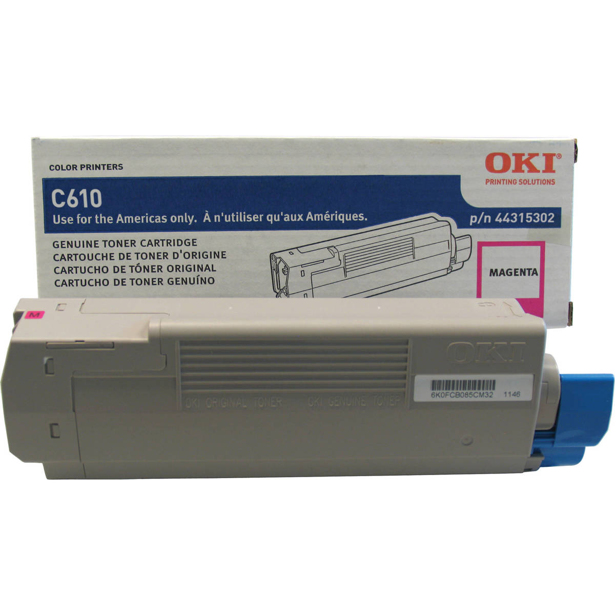 

OKI Data 44315302 Magenta Toner Cartridge for C610