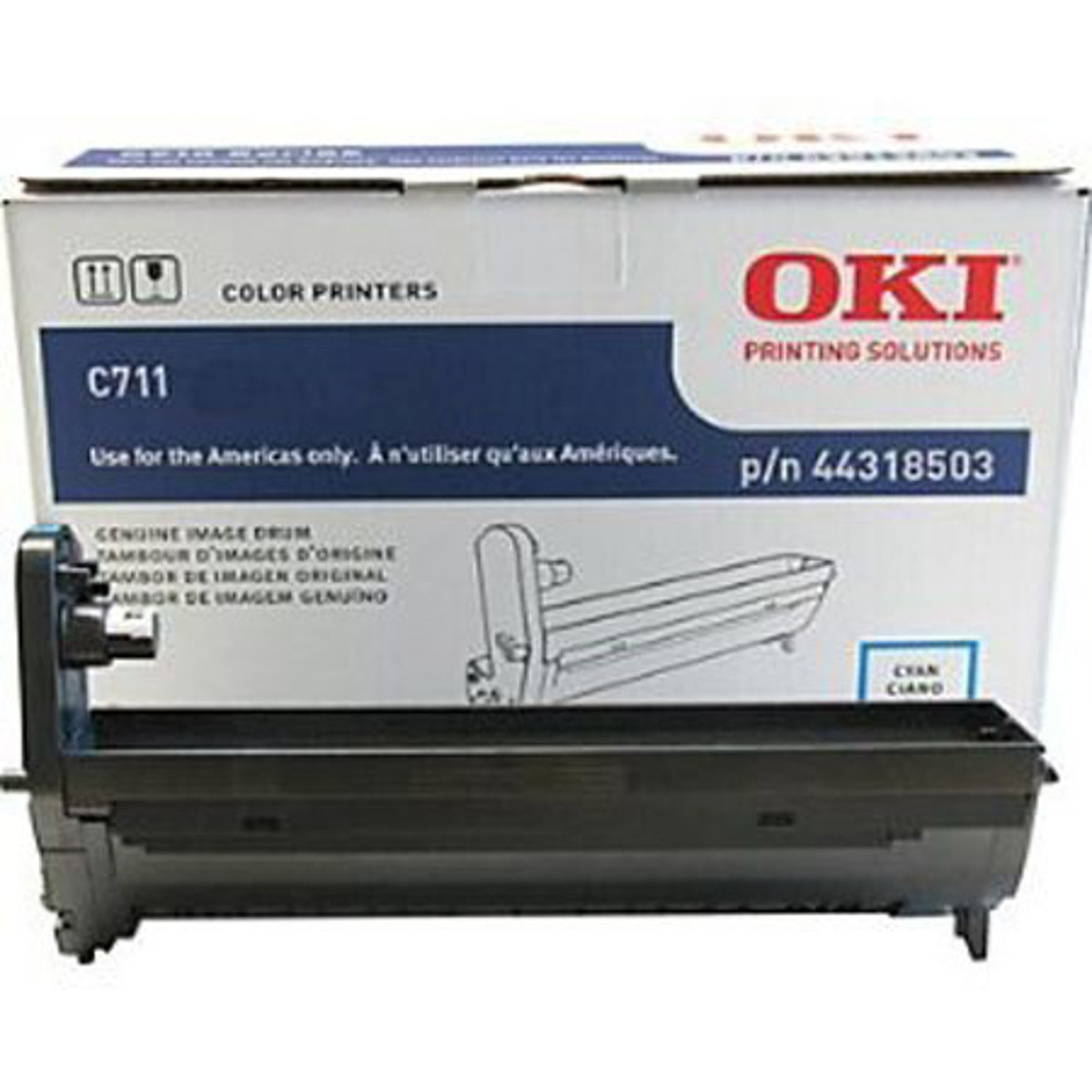 

OKI Data 44318504 Black Image Drum for C711 Series