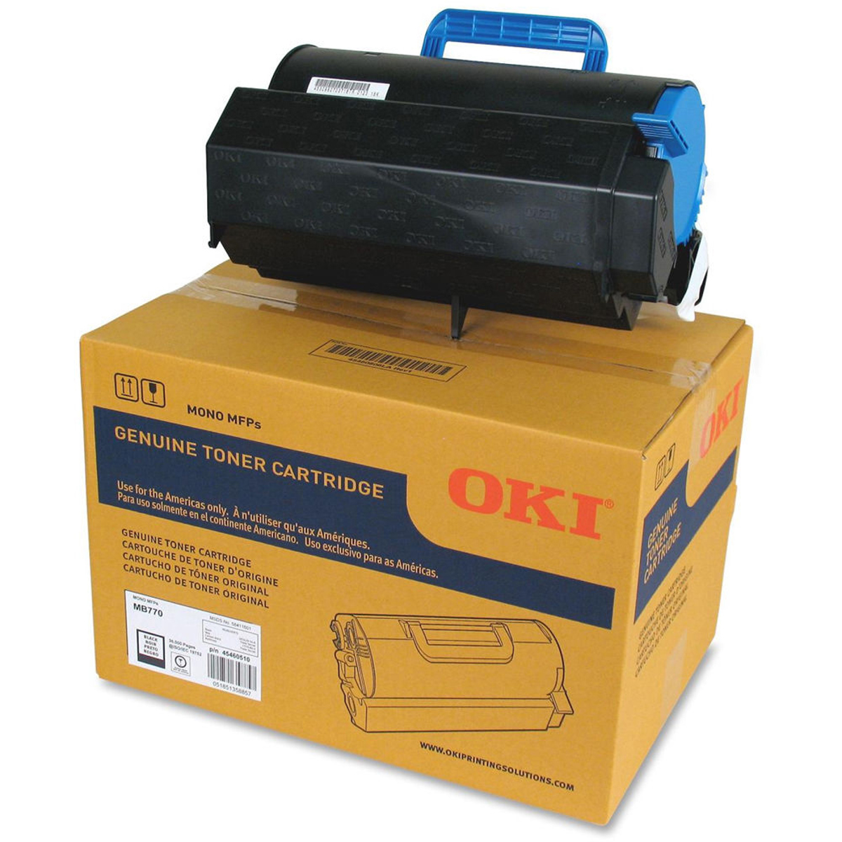 

OKI Data Black Toner Cartridge for MB770 Series Printers, 36000 Pages Yield