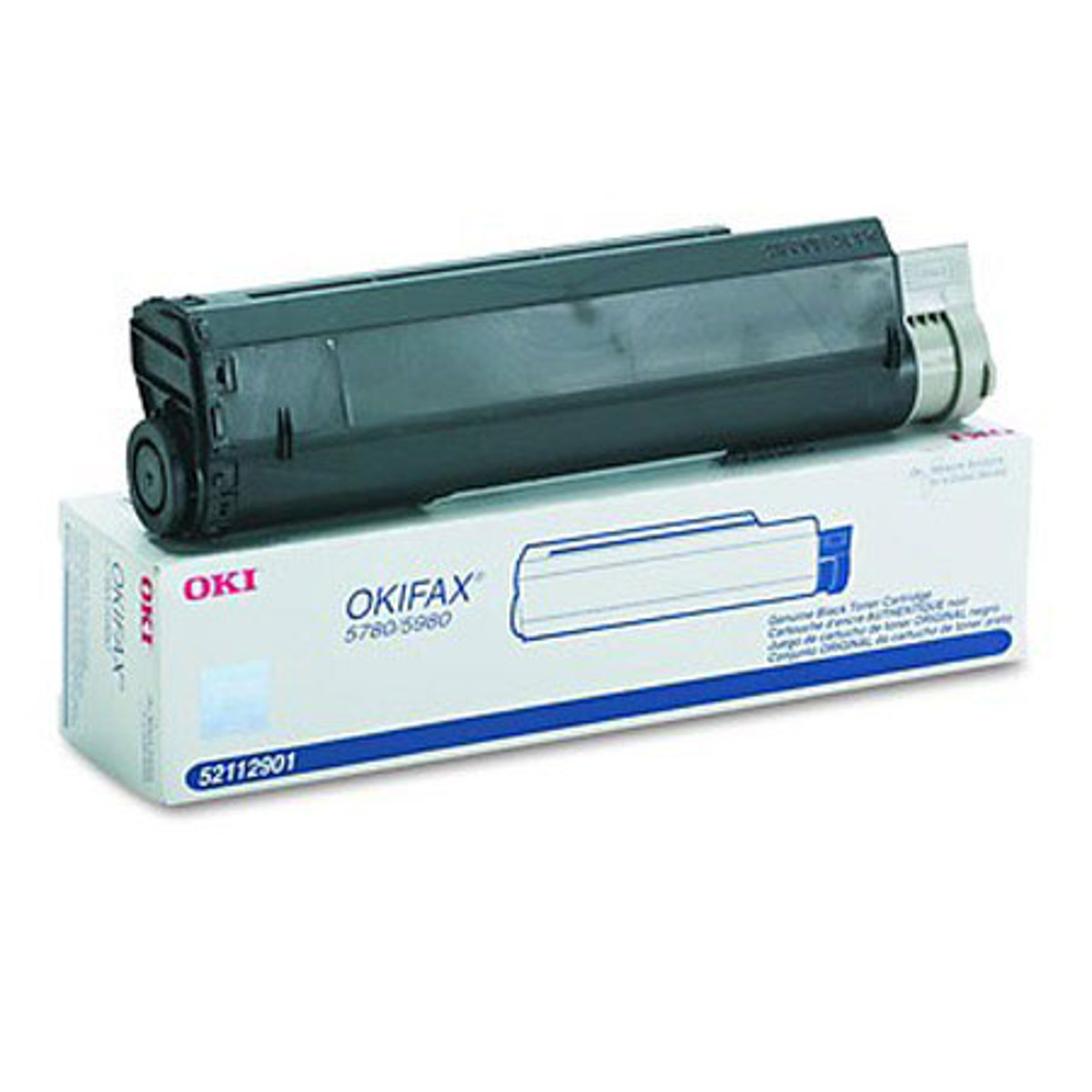 

OKI Data 52112901 Laser Toner Cartridge for 5780, 5980 Printers, Black