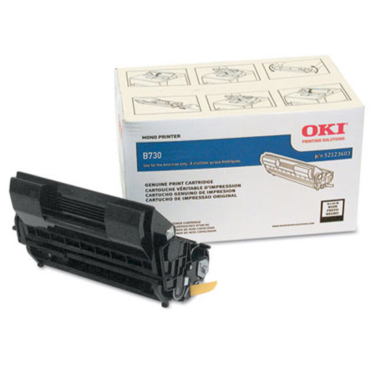 

OKI Data 52123603 Black Print Cartridge for B730 Series