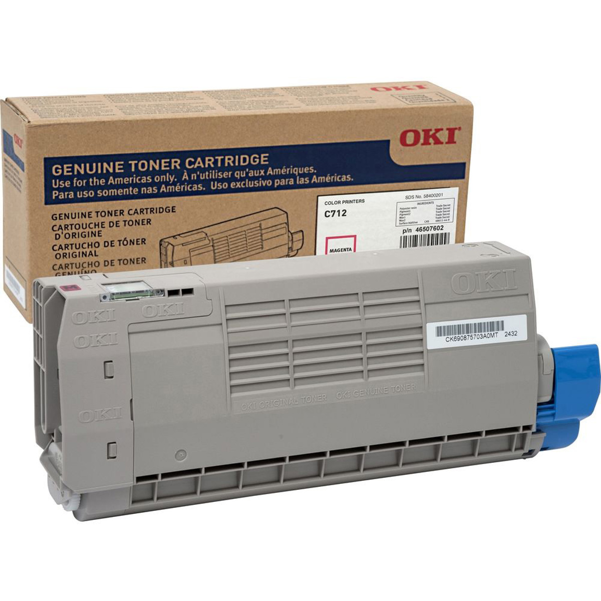 

OKI Data Toner Cartridge for C712dn and 712n Printers, Magenta