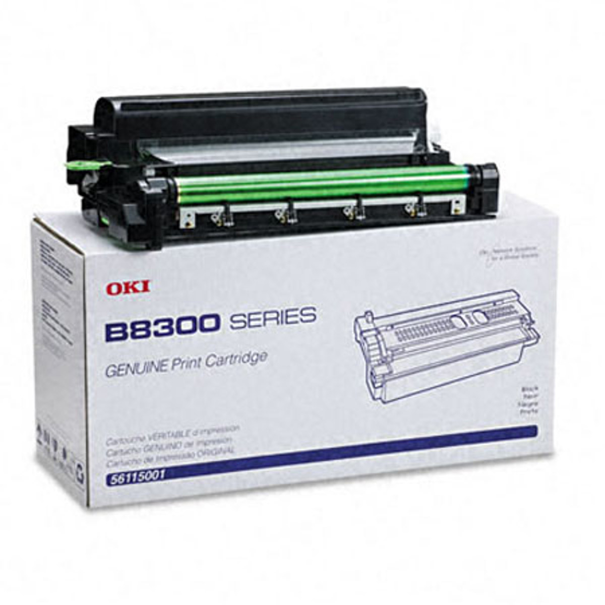 

OKI Data 56115001 Black Toner Cartridge for B8300 Series