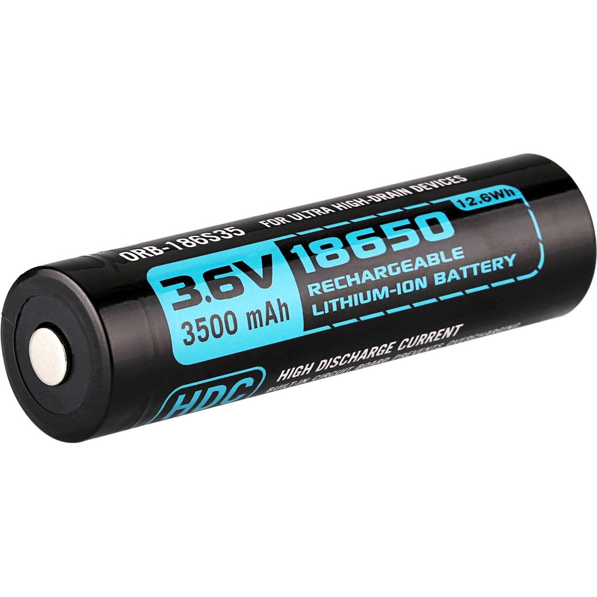 

Olight HDC 18650 Rechargeable Battery for X7 Marauder Flashlight, 3500mAh, 3.6V