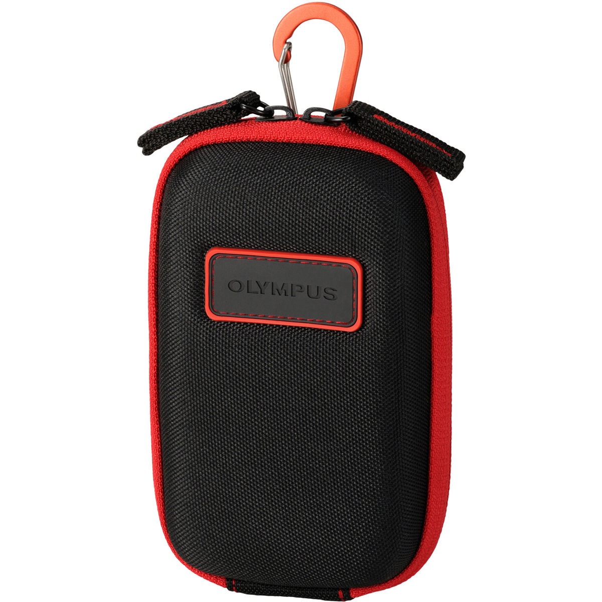 

OM SYSTEM CSCH-107 Nylon Hard Case for TG and SH Series Cameras, Black/Red