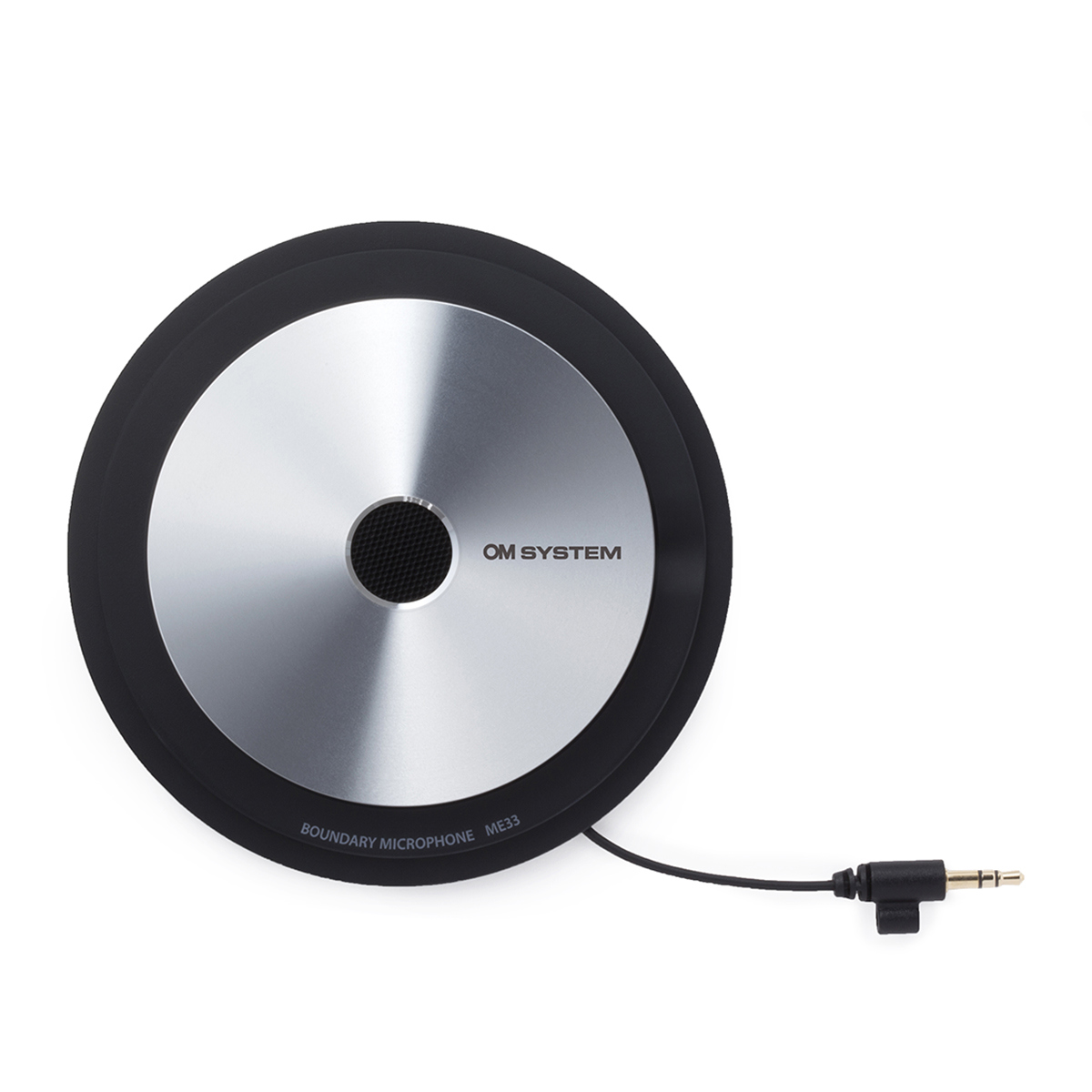 

OM SYSTEM Olympus ME-33 Omnidirectional Condenser Boundary Microphone, Silver/Black