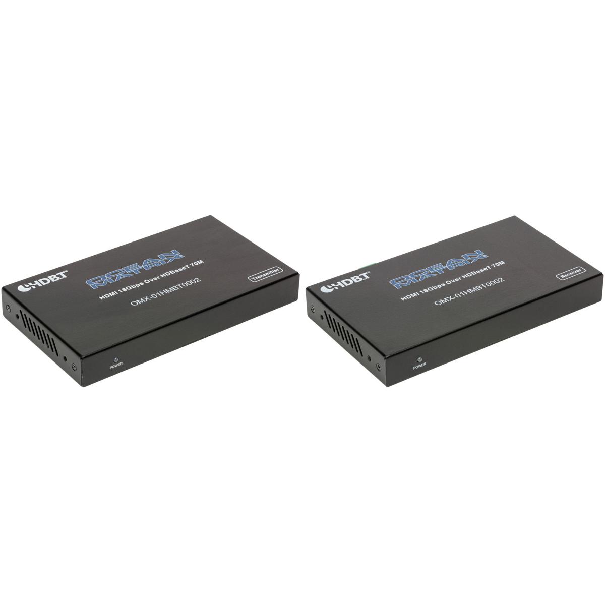 

Ocean Matrix OMX-01HMBT0002 HDBaseT 4K HDMI 2.0 Extender Set, 2-Way IR/RS232/PoC