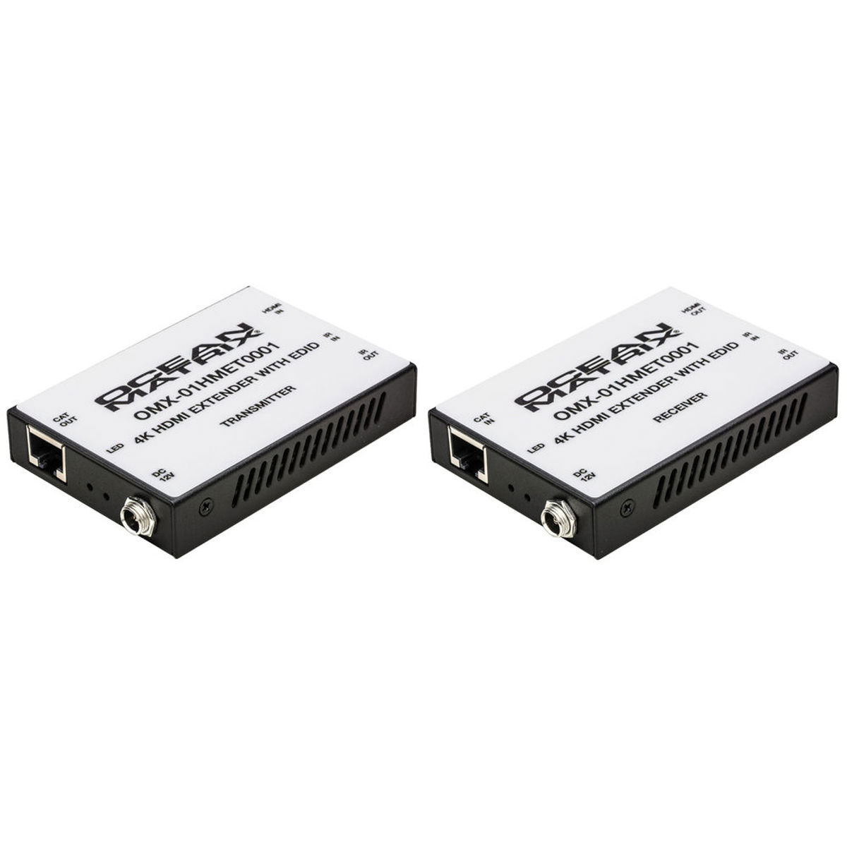 

Ocean Matrix 4K HDMI over Single Cat6 Cable Extender with EDID / PoC / IR, 164'