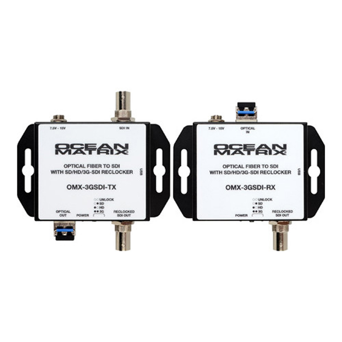 

Ocean Matrix 3G-SDI to Fiber Optic Extender/Converter, Up to 6.2 Miles