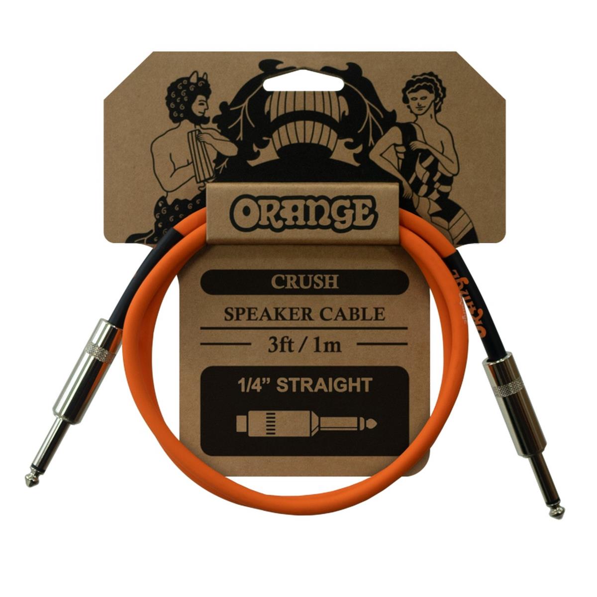 Image of Orange Crush 3' Speaker Cable with Jack to Jack Connectors