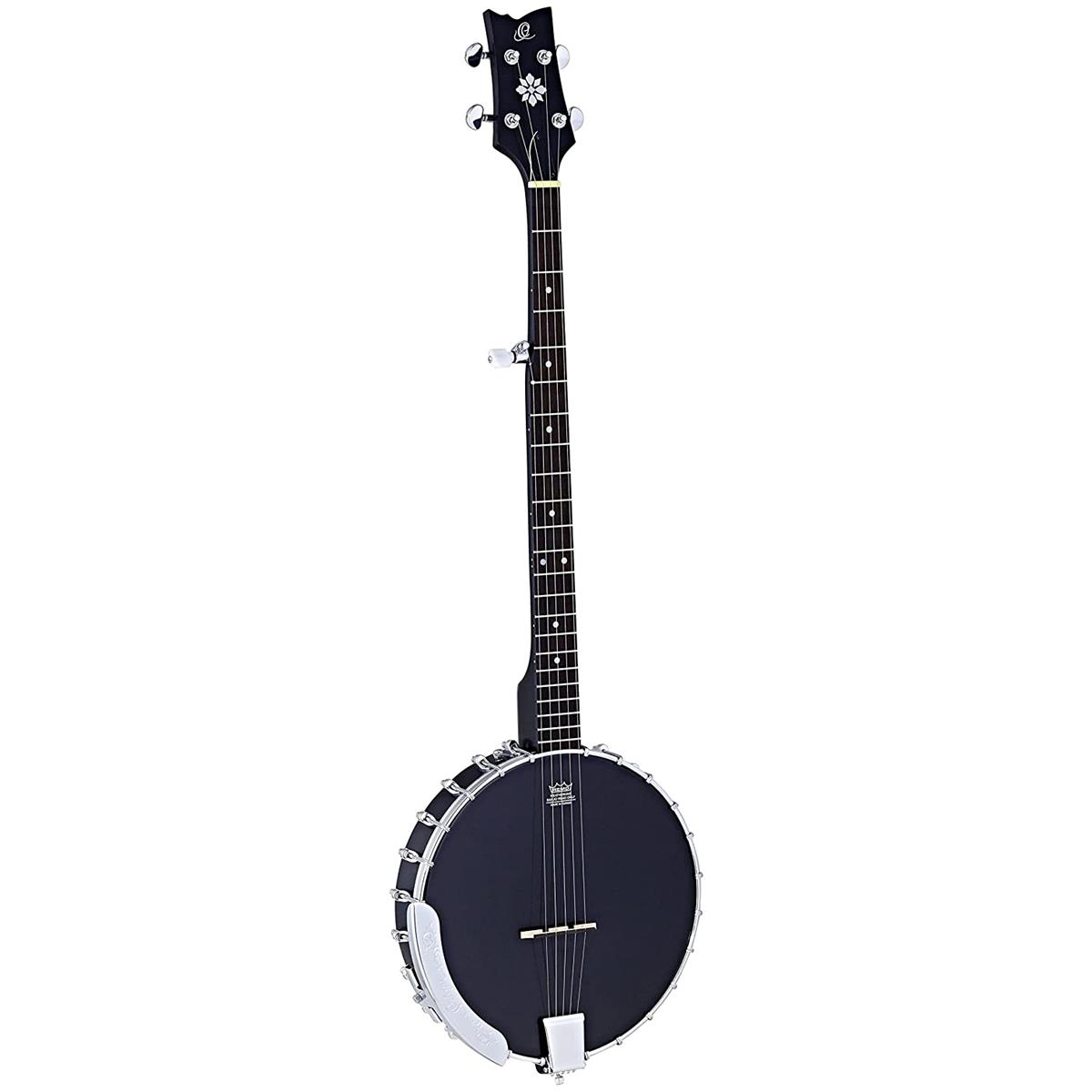 Ortega Guitars OBJ250-S Raven Series 5-String Banjo, Black -  OBJ250-SBK