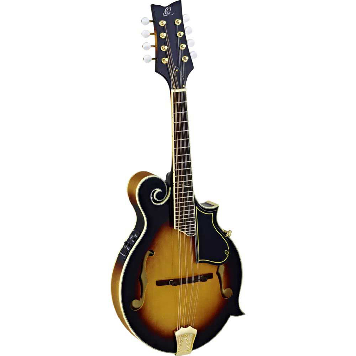 Ortega Guitars RMFE90 F-Style Series 8-String Mandoline, Tabacco Sunburst -  RMFE90TS