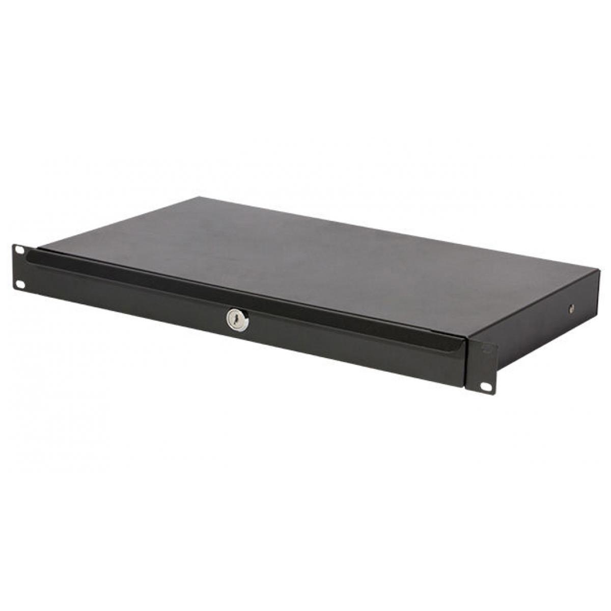 

On-Stage RDLS1000 1U Shallow-Depth Locking Rack Drawer, Black
