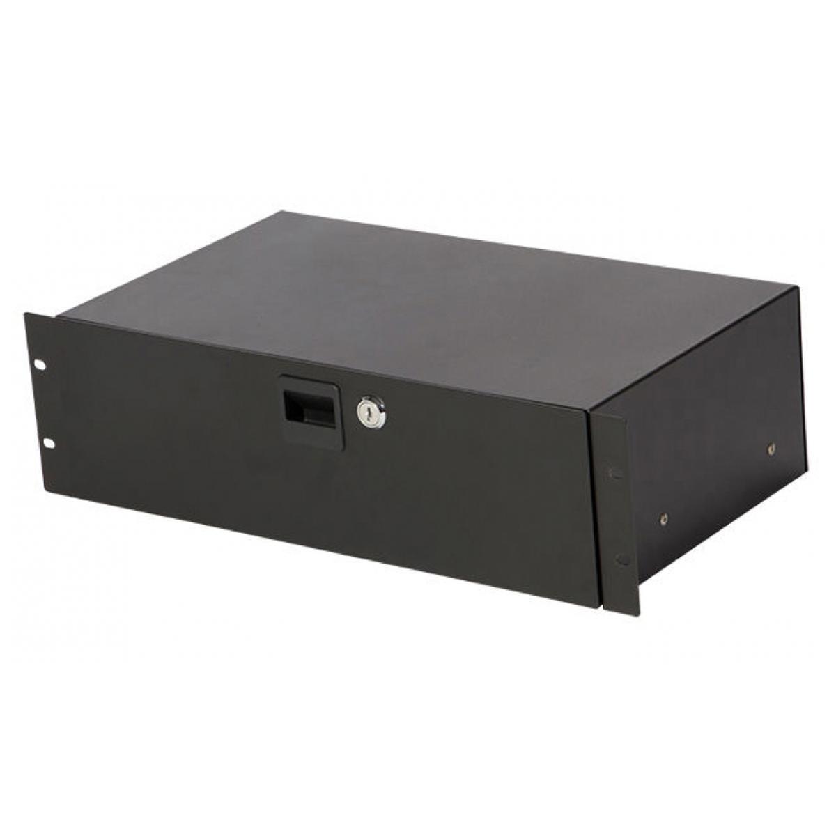 

On-Stage RDLS3000 3U Shallow-Depth Locking Rack Drawer, Black