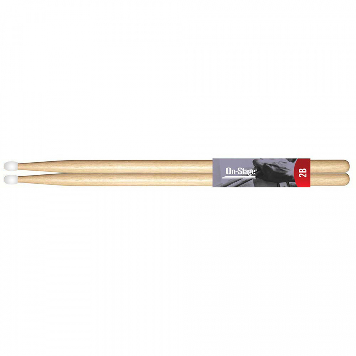 

On-Stage ON-Stage AMH2BN American Made Hickory Drumsticks, 2B, Nylon Tip, 6-Pair