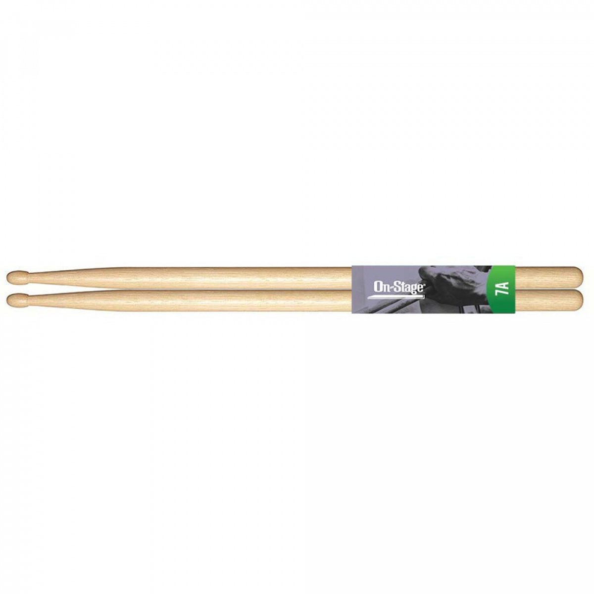 

On-Stage ON-Stage AMH7AW American Made Hickory Drumsticks, 7A, Wood Tip, 6-Pair