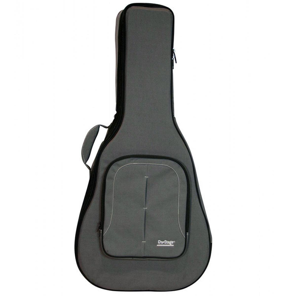 On-Stage GHC7550 Hybrid Classical Guitar Gig Bag, Charcoal Gray -  14584