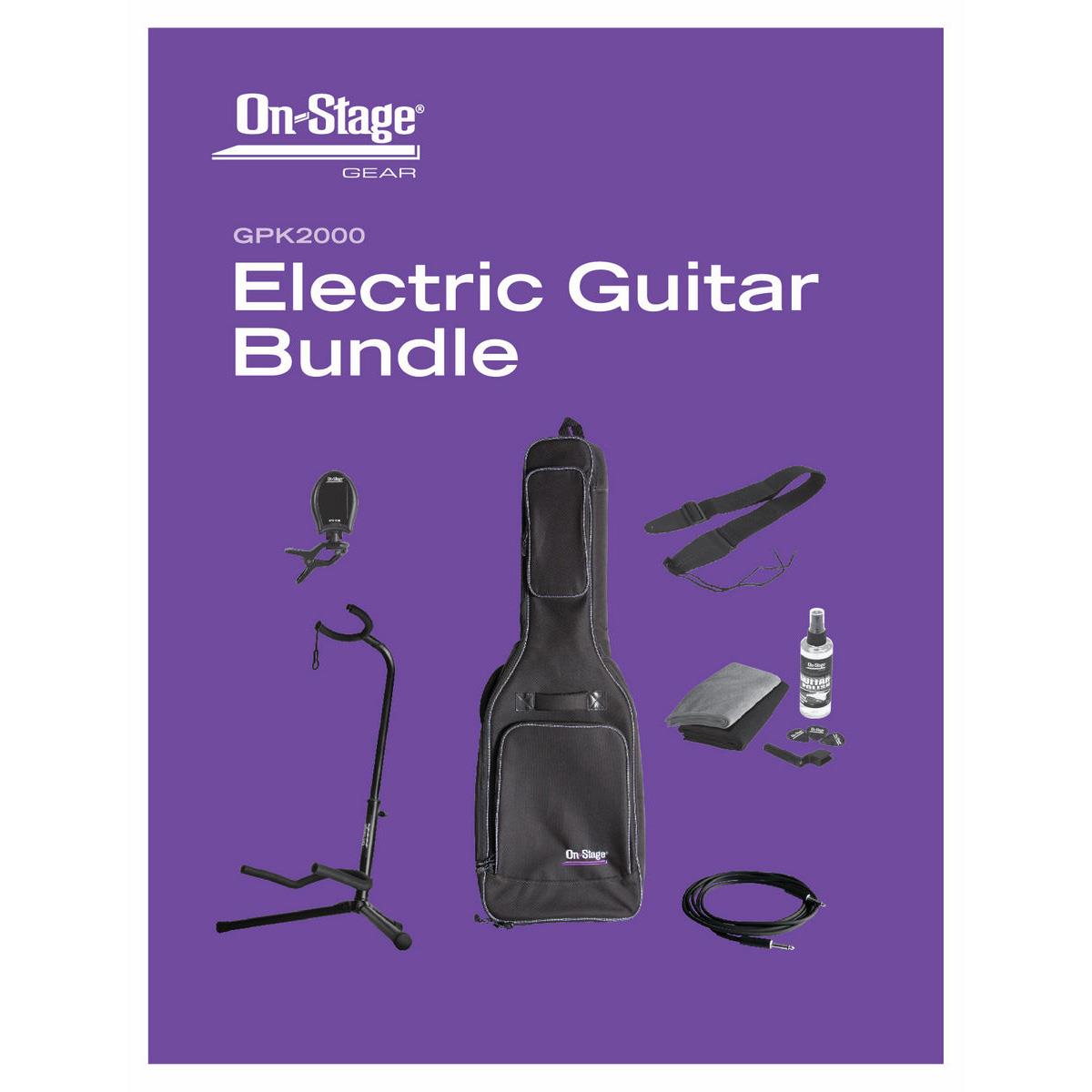 On-Stage GPK2000 Electric Guitar Accessories Bundle -  14182