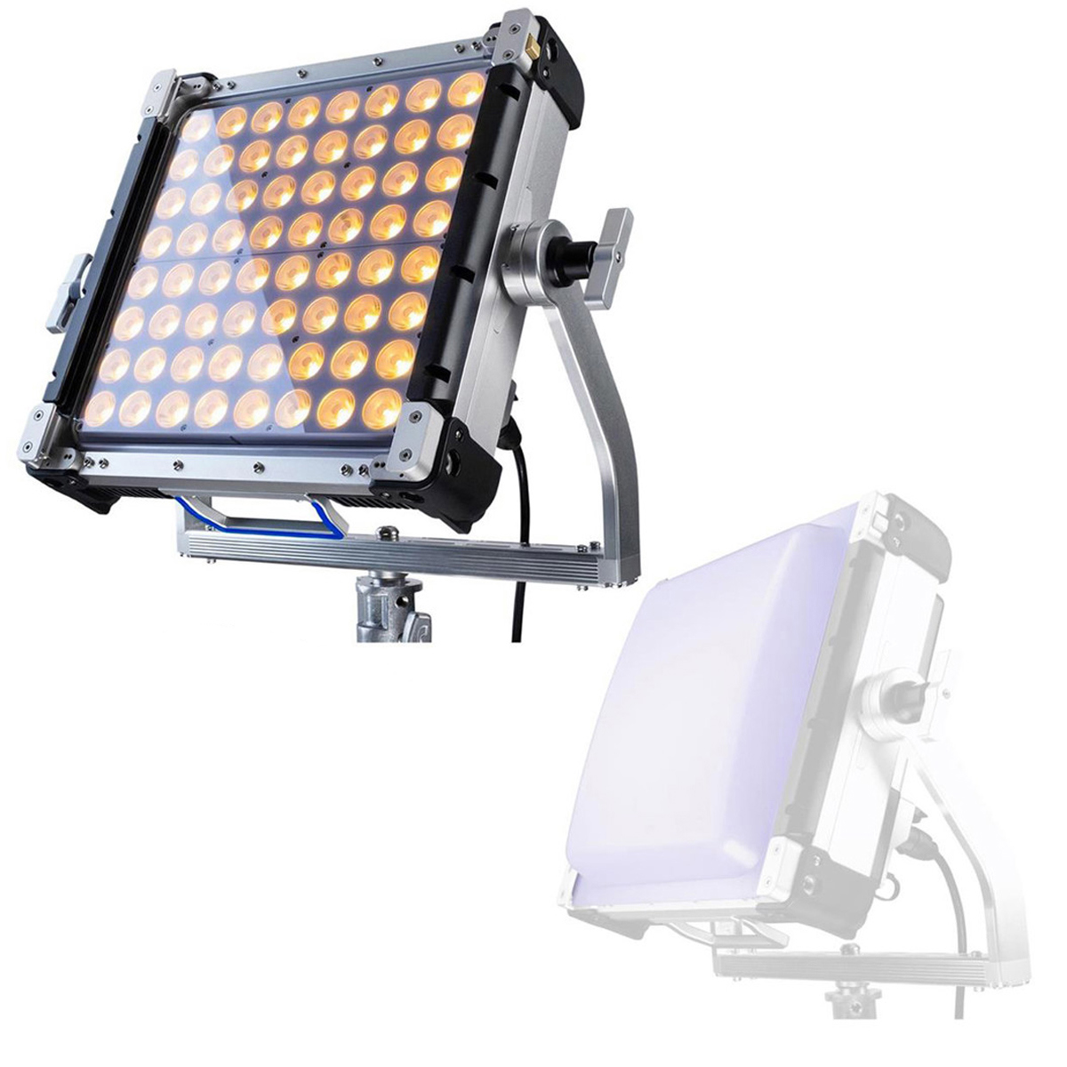 

Creamsource Vortex4 1x1 RGBW 325W LED Light With Creamsource Dome Diffuser