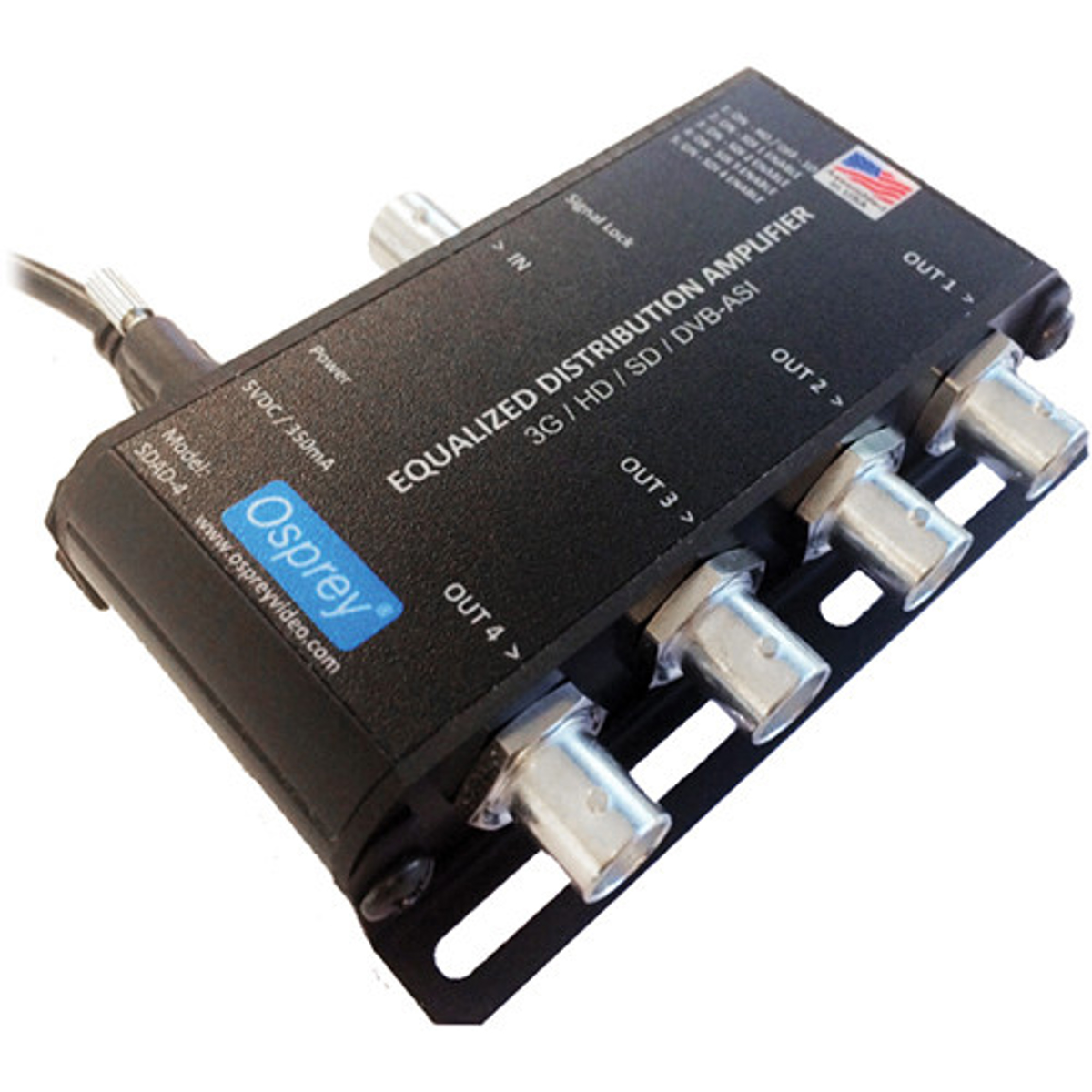 

Osprey Video SDAD-4 USB Powered Equalized SDI Distribution Amplifier