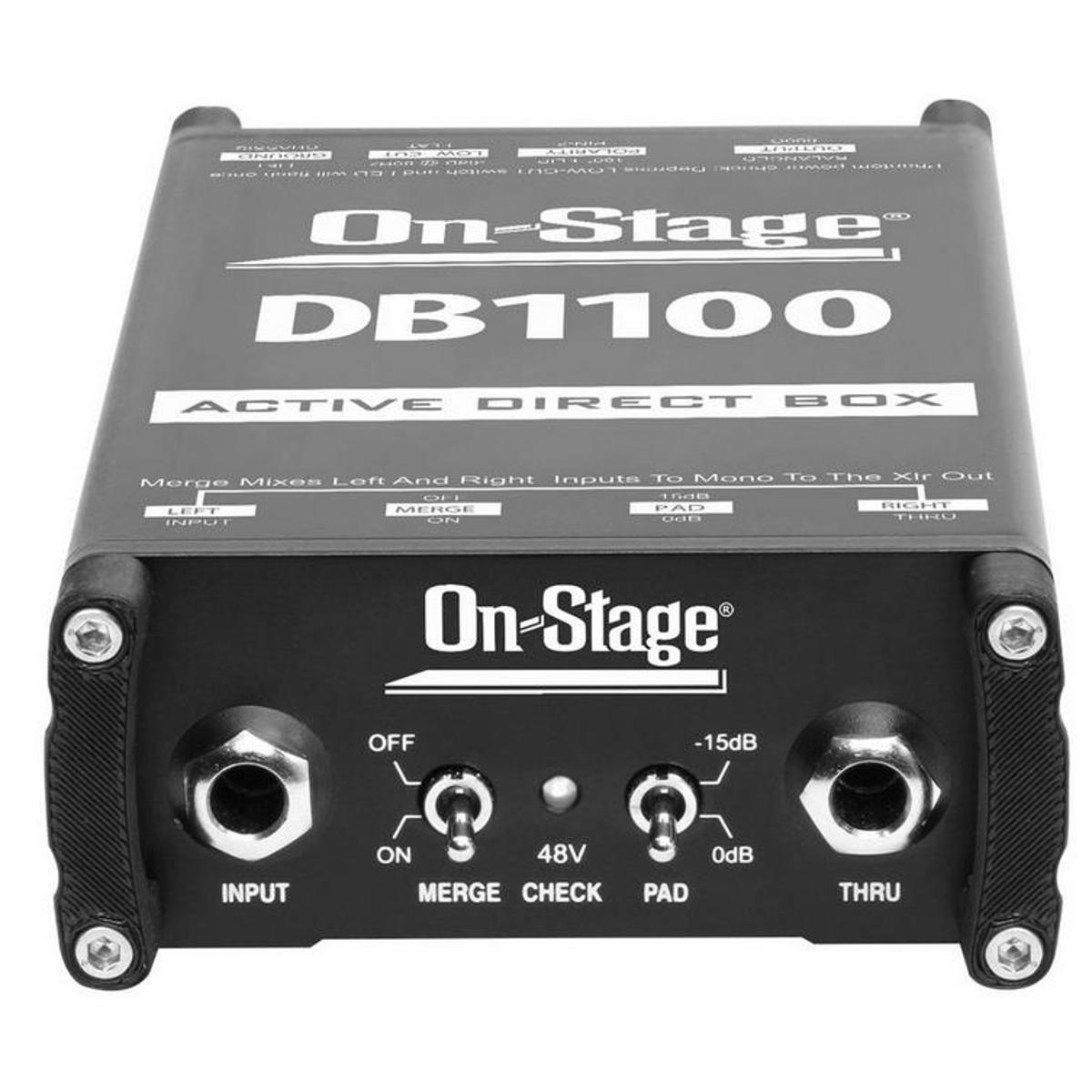 

On-Stage DB1100 Active Direct Box with Stereo-to-Mono Summing