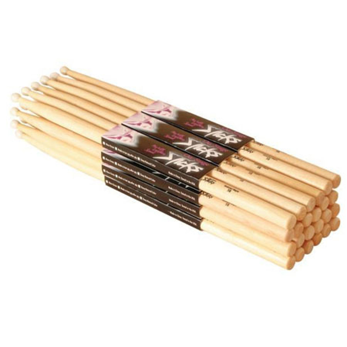 Image of On-Stage HW5A Hickory Drum Sticks with Wood Tip