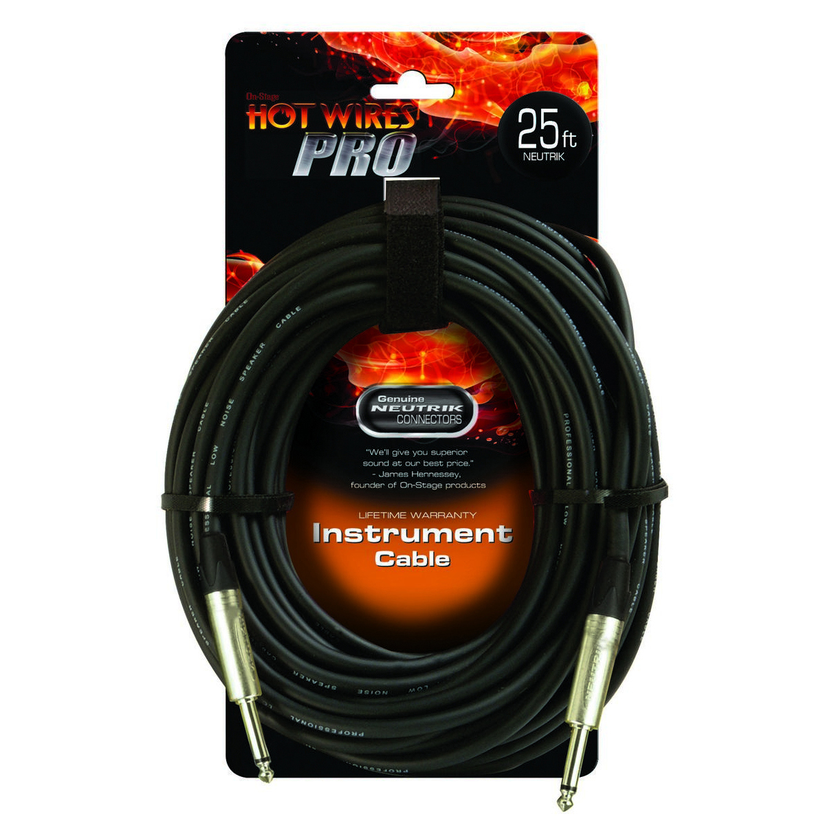 

On-Stage IC-25NN 25' Instrument Cable with Neutrik Connector