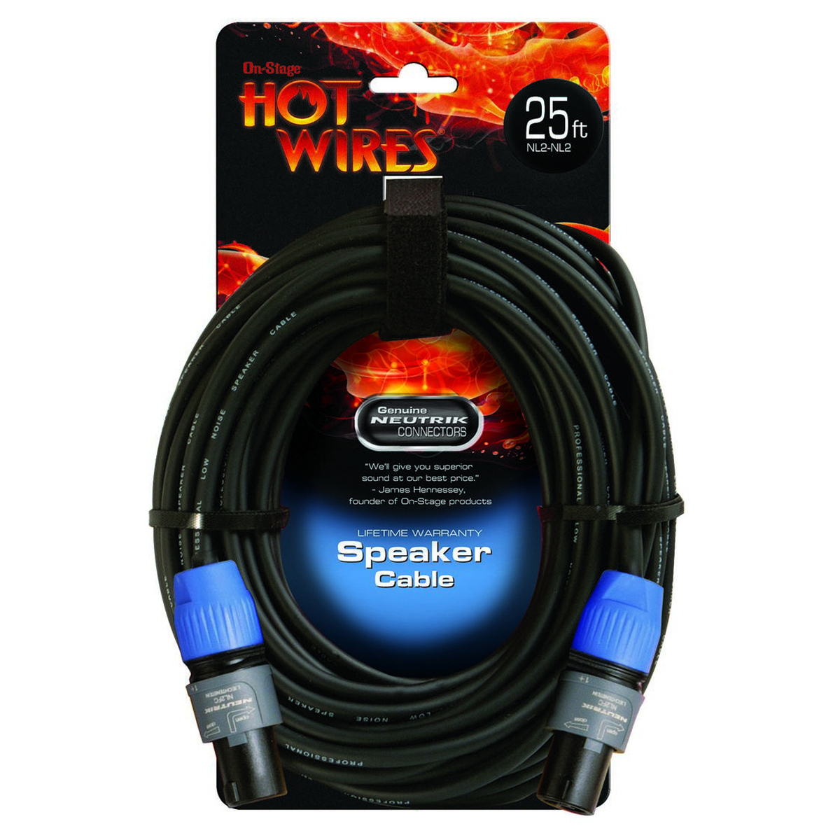 

On-Stage SP14-25SS Speakon Cable with Neutrik Connectors, 25', NL2-NL2