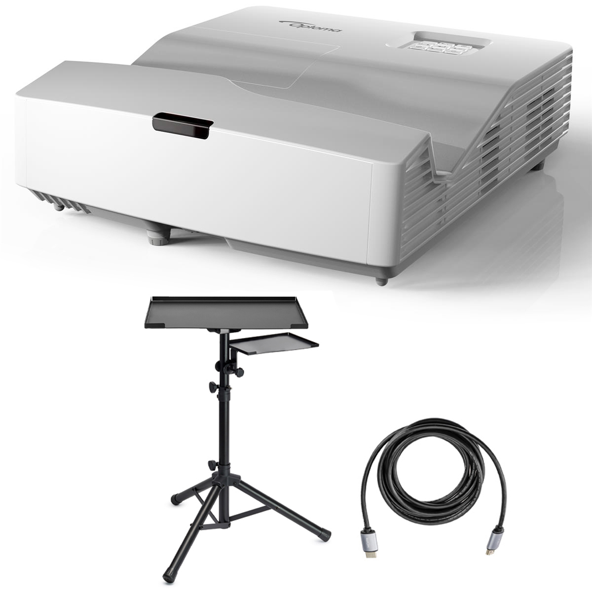 

Optoma W340UST WXGA Ultra-Short Throw DLP Projector with Stand, Cable