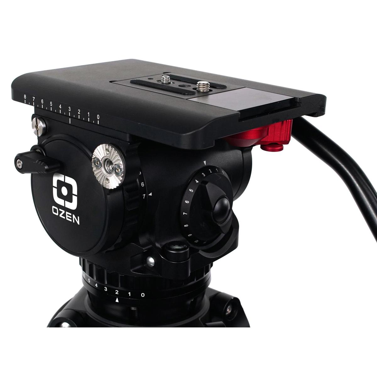 

OZEN AGILE 18 Fluid Head with E-Z LOAD Camera Mounting Plate, 4.4-48.4 lb Payload