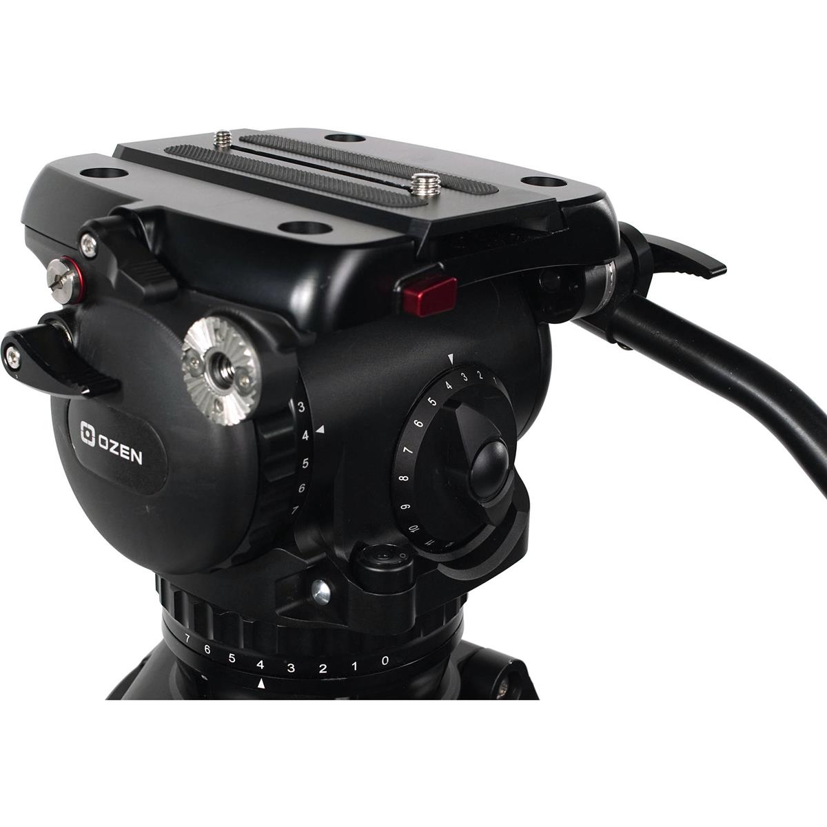 

OZEN AGILE 18S Fluid Head with S-LOC Camera Mounting Plate, 4.4-48.4 lb Payload