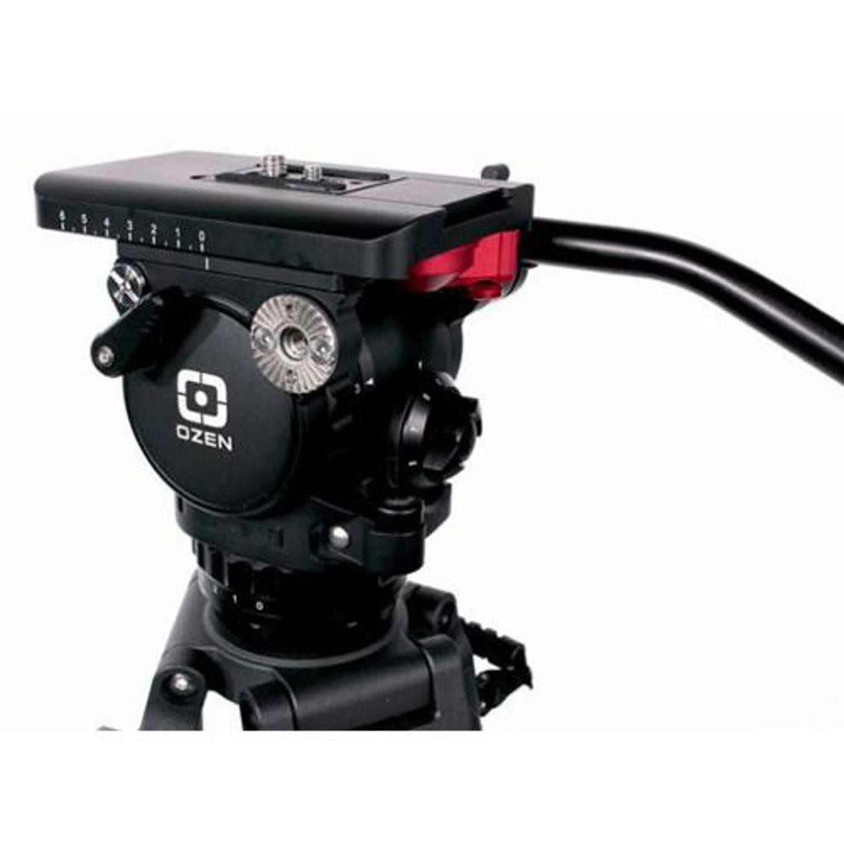 

OZEN AGILE 5 Fluid Head w/ Mini E-Z LOAD Camera Mounting Plate, 0-15 lbs Payload