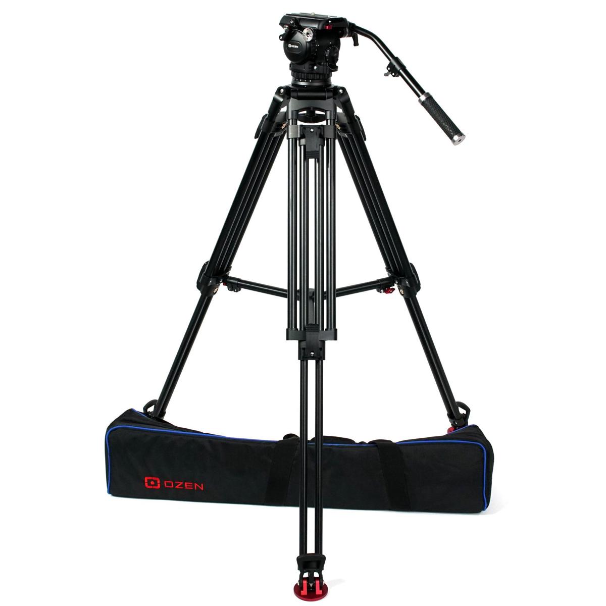 

OZEN 15AL2S 3-Section Aluminum Tripod with AGILE 15S 100mm Fluid Head, S-Loc