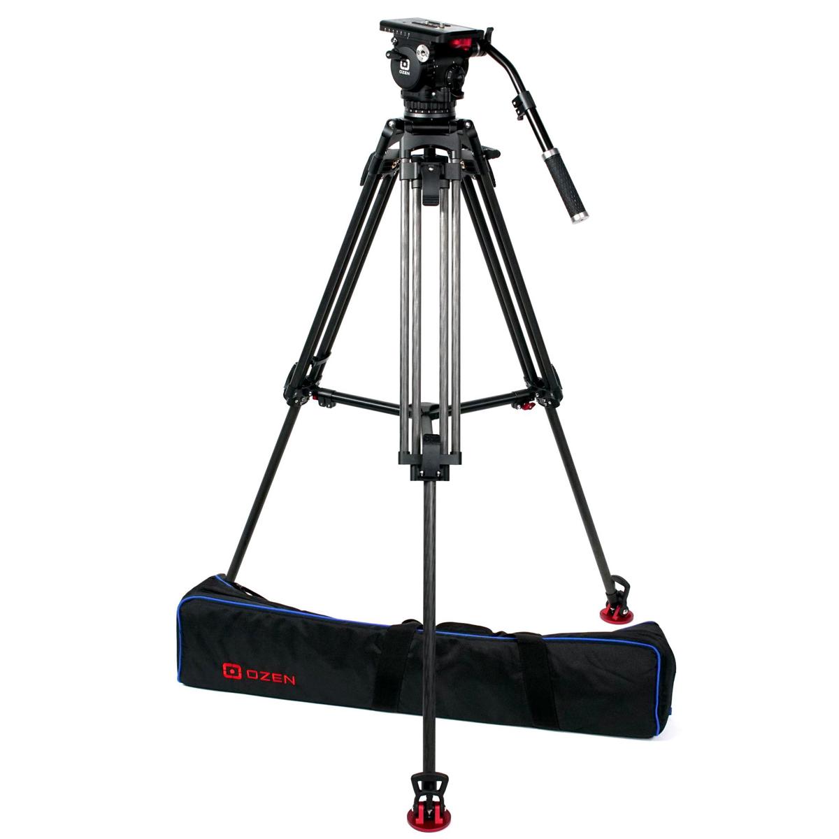 

OZEN 15CF2 3-Section Carbon Fiber Tripod w/AGILE 15 100mm Fluid Head, E-Z Load