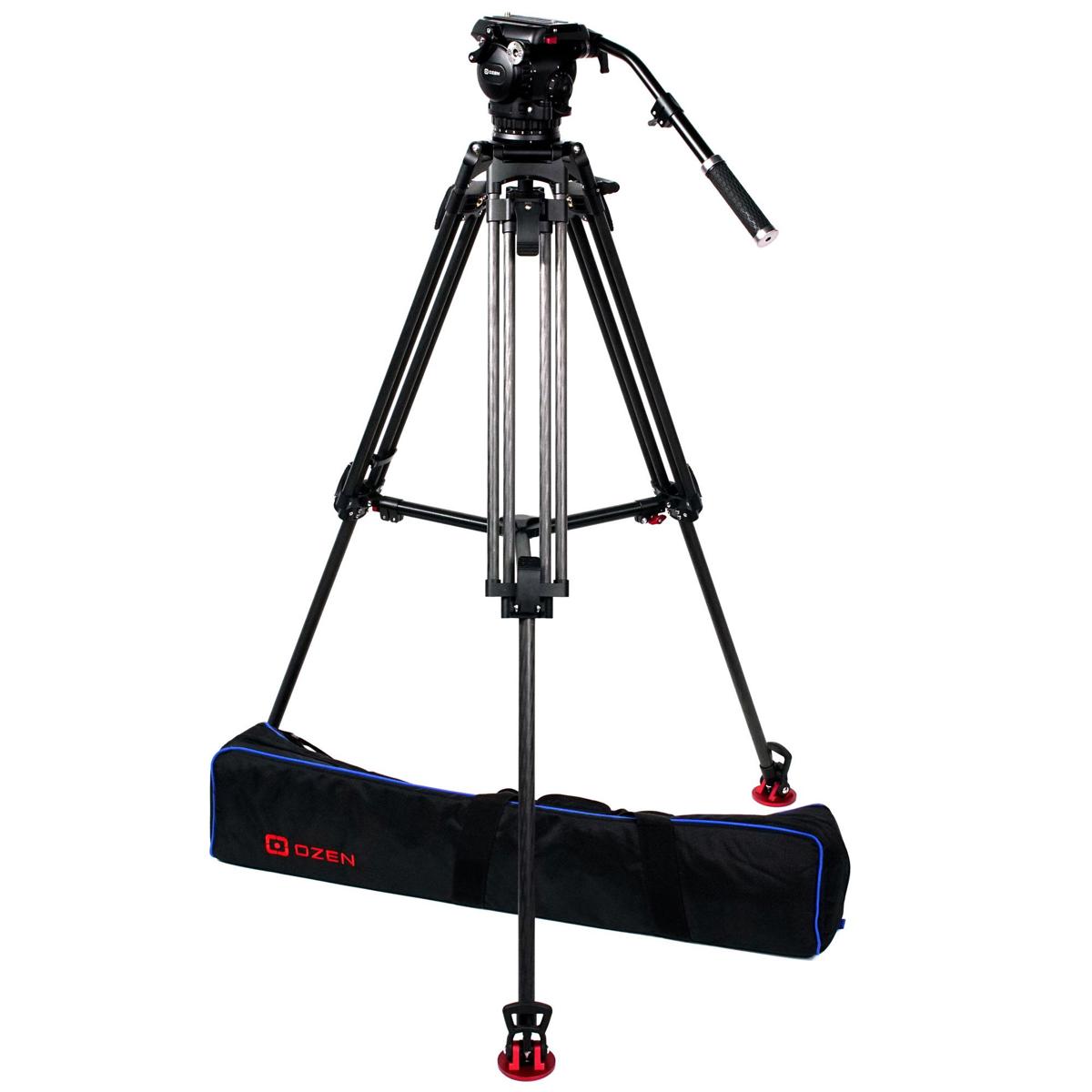 

OZEN 15CF2S 3-Section Carbon Fiber Tripod with AGILE 15S 100mm Fluid Head, S-Loc