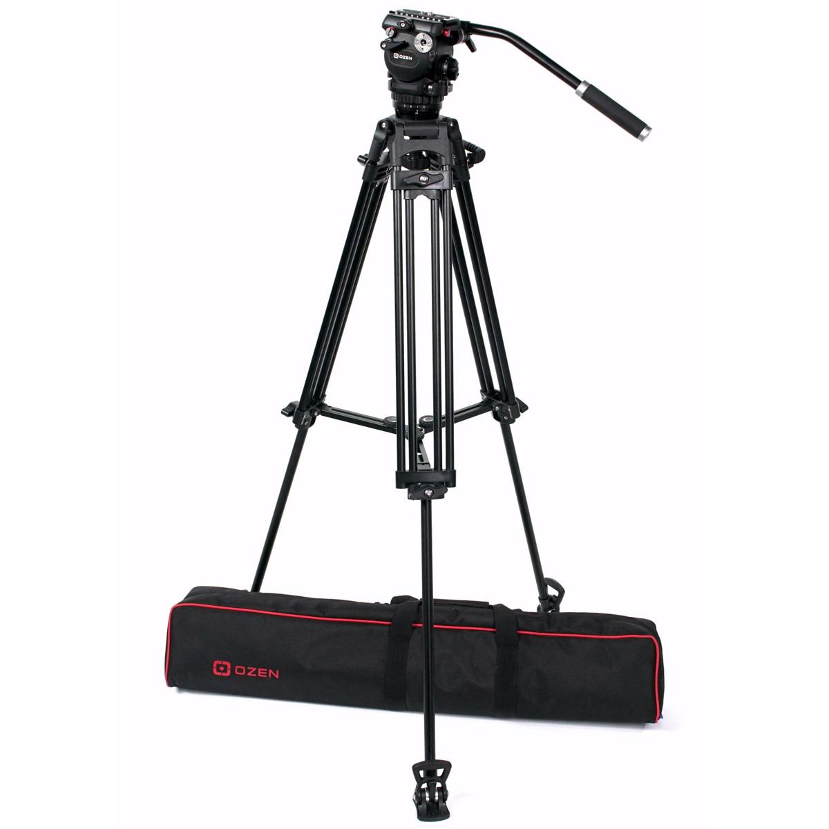

OZEN 6AL2S 3-Section Aluminum Tripod with AGILE 6S 75mm Fluid Head,Mini E-Z Load