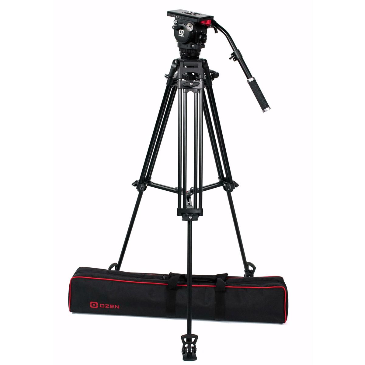 

OZEN 8AL2 3-Section Al Tripod with AGILE 8 75mm Fluid Head,Full-Sized E-Z Load