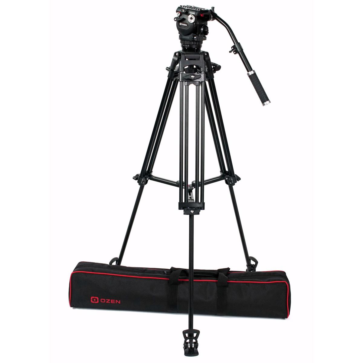 

OZEN 8AL2S 3-Section Al Tripod with AGILE 8S 75mm Fluid Head,Full-Sized E-Z Load