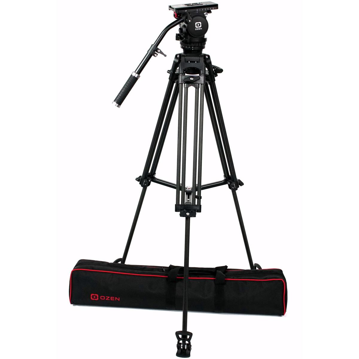 

OZEN 8CF2 3-Section CF Tripod with AGILE 8 75mm Fluid Head,Full-Sized E-Z Load