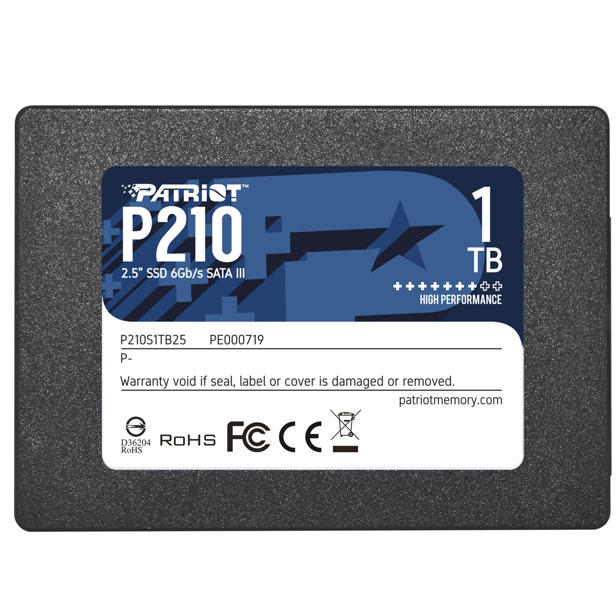 

Patriot Memory P210 1TB SATA III 2.5" Internal SSD