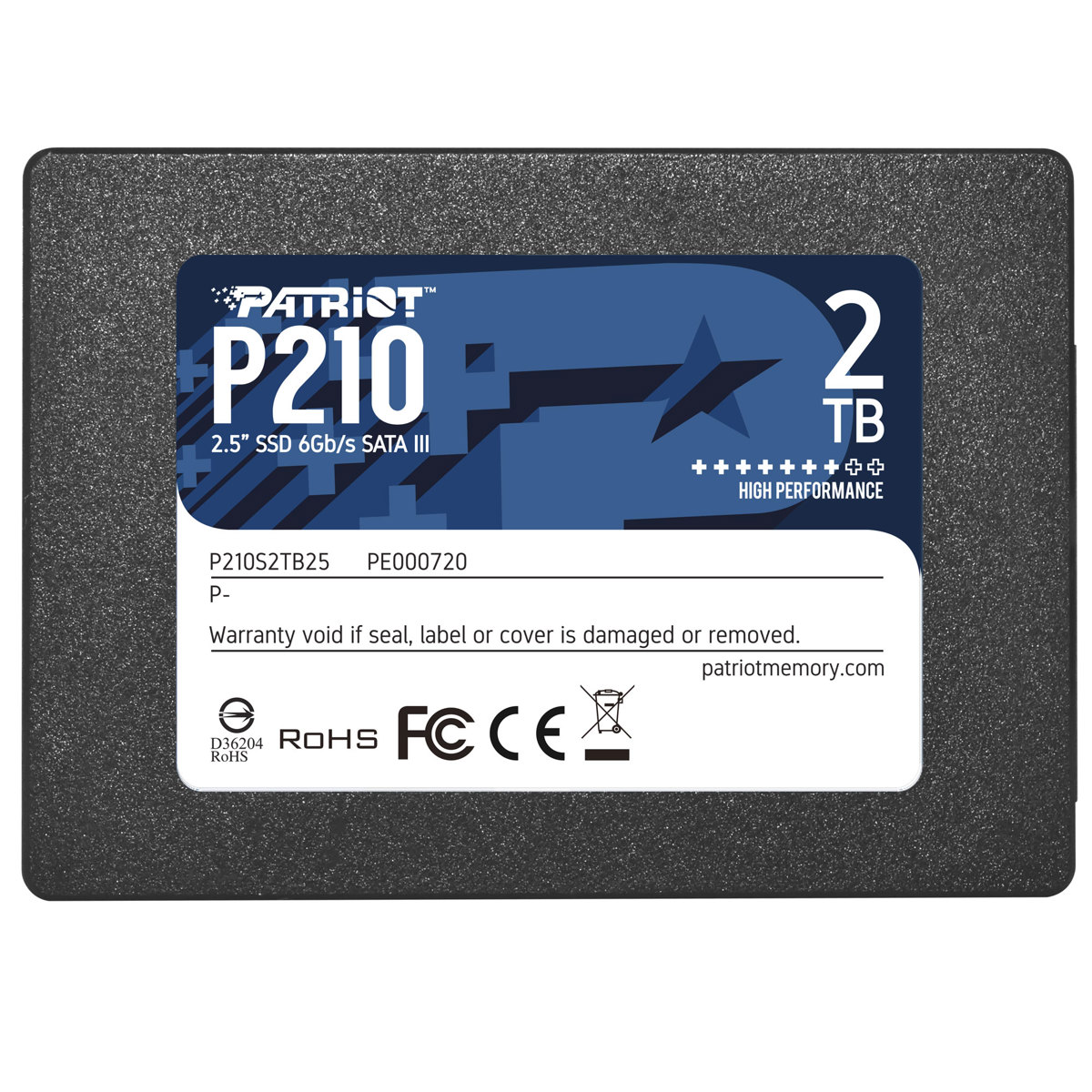 

Patriot Memory P210 2TB SATA III 2.5" Internal SSD