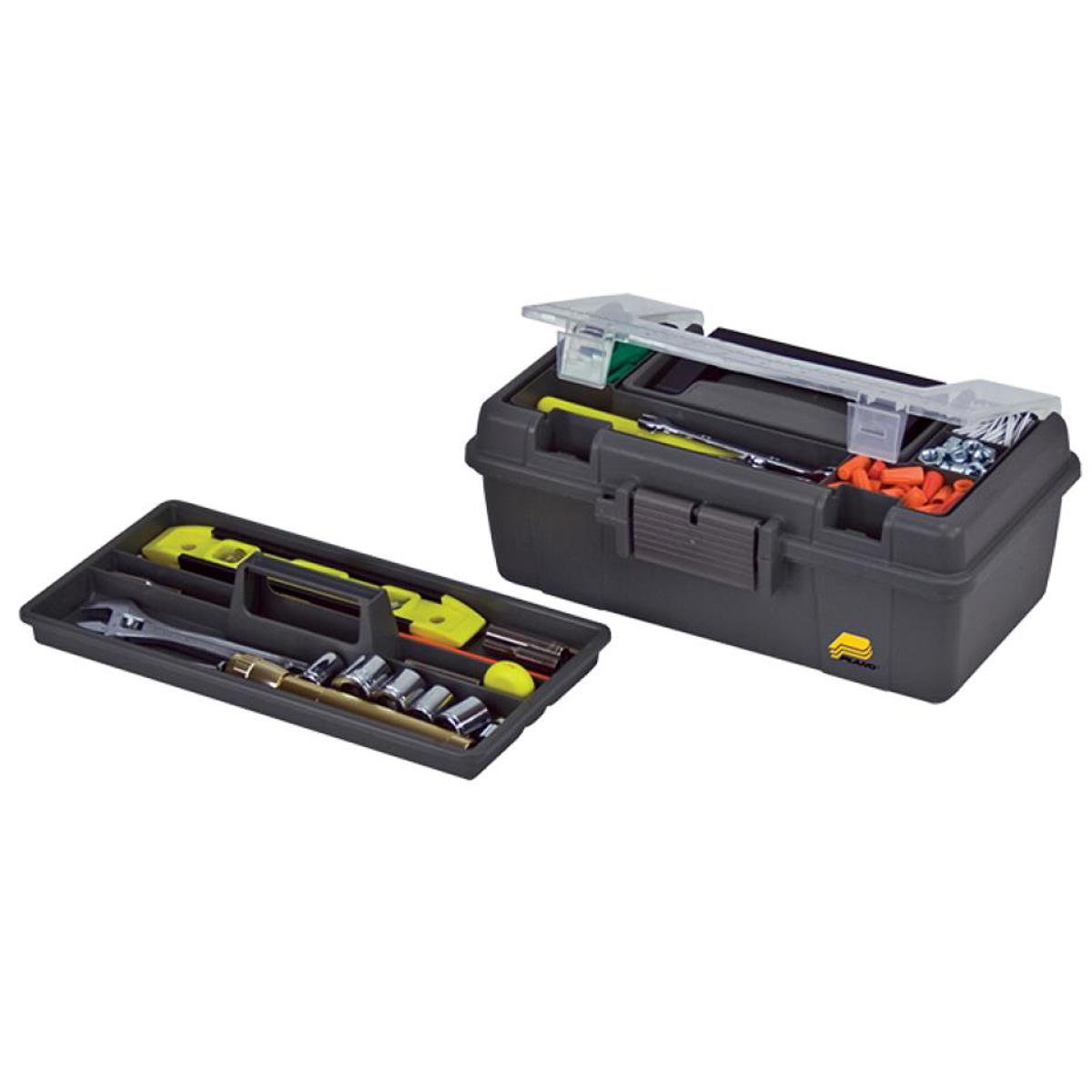 

Plano 13" Top Access Toolbox with Tray, Gray and Black