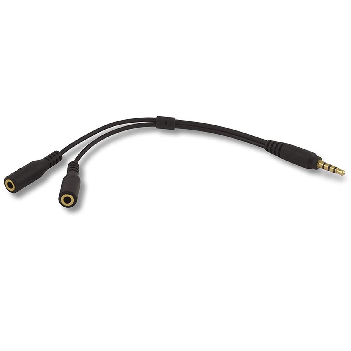 Image of Padcaster Dual Microphone/Headphone Y-Splitter Cable