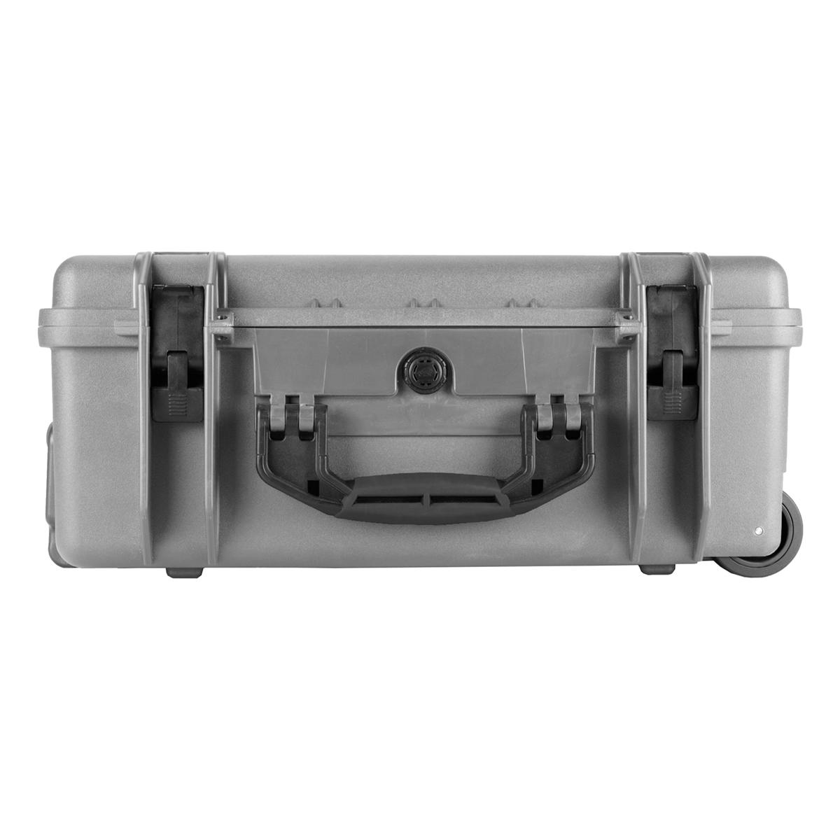 Porta Brace PB-2550DSLRP Wheeled Hard Case w/Premium Divider Kit,Silver Platinum