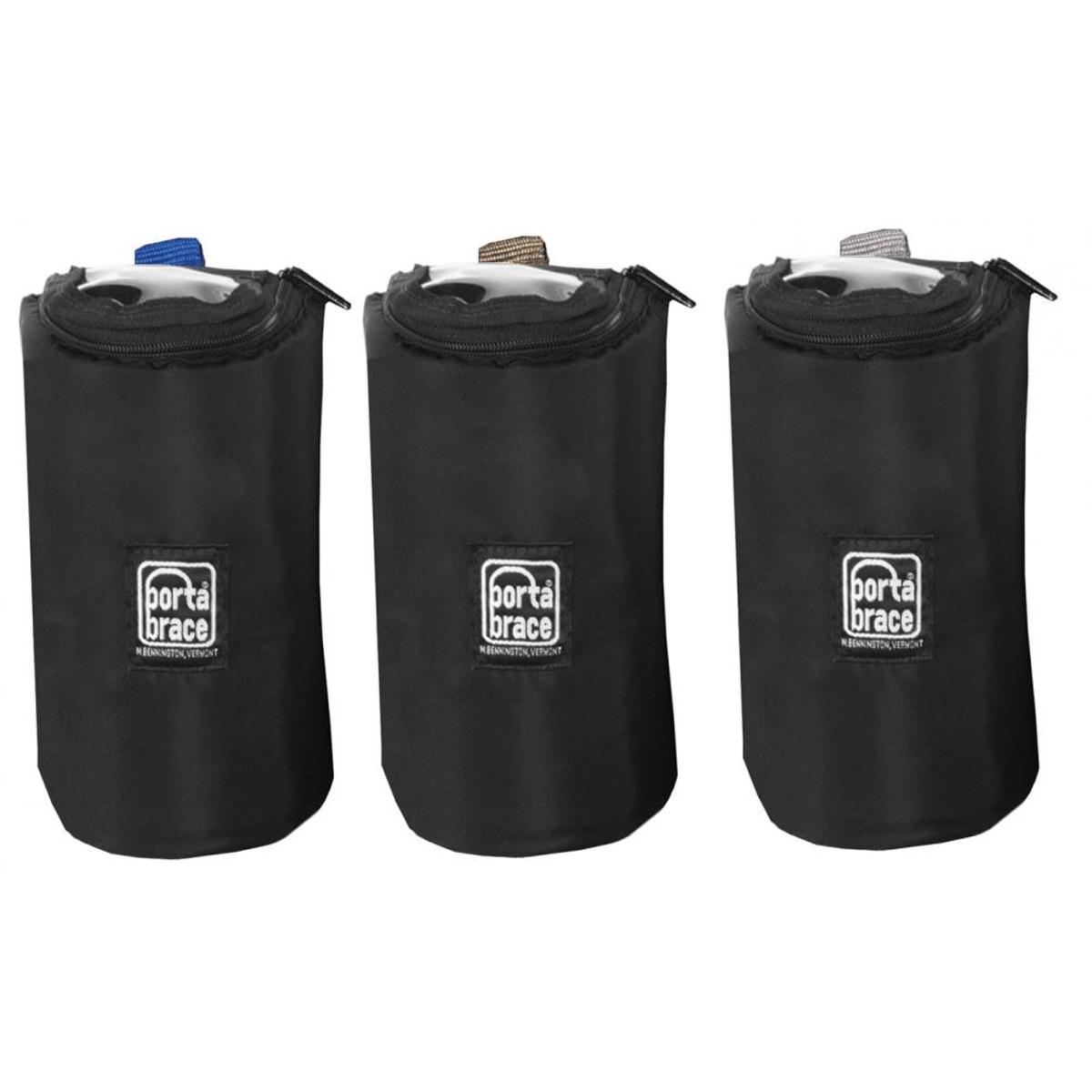 

Porta Brace 7" Padded Lens Cup, 3-Pack Black with Blue, Gold, and Silver Tabs