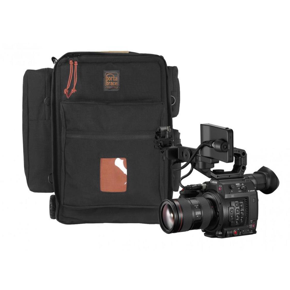 

Porta Brace Rigid-Frame Video Camera Backpack with Wheels for Canon EOS C200
