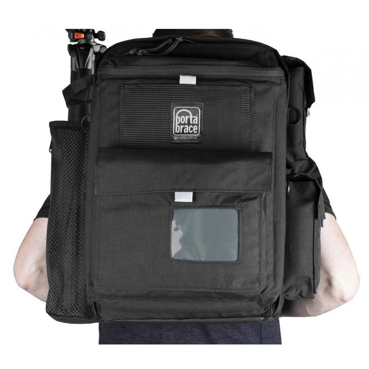 

Porta Brace BK1NR Backpack Camera Case, Black with Red