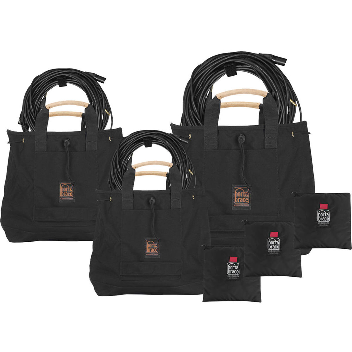 

Porta Brace Set of 3 Heavy-Duty Cordura Cable Bags