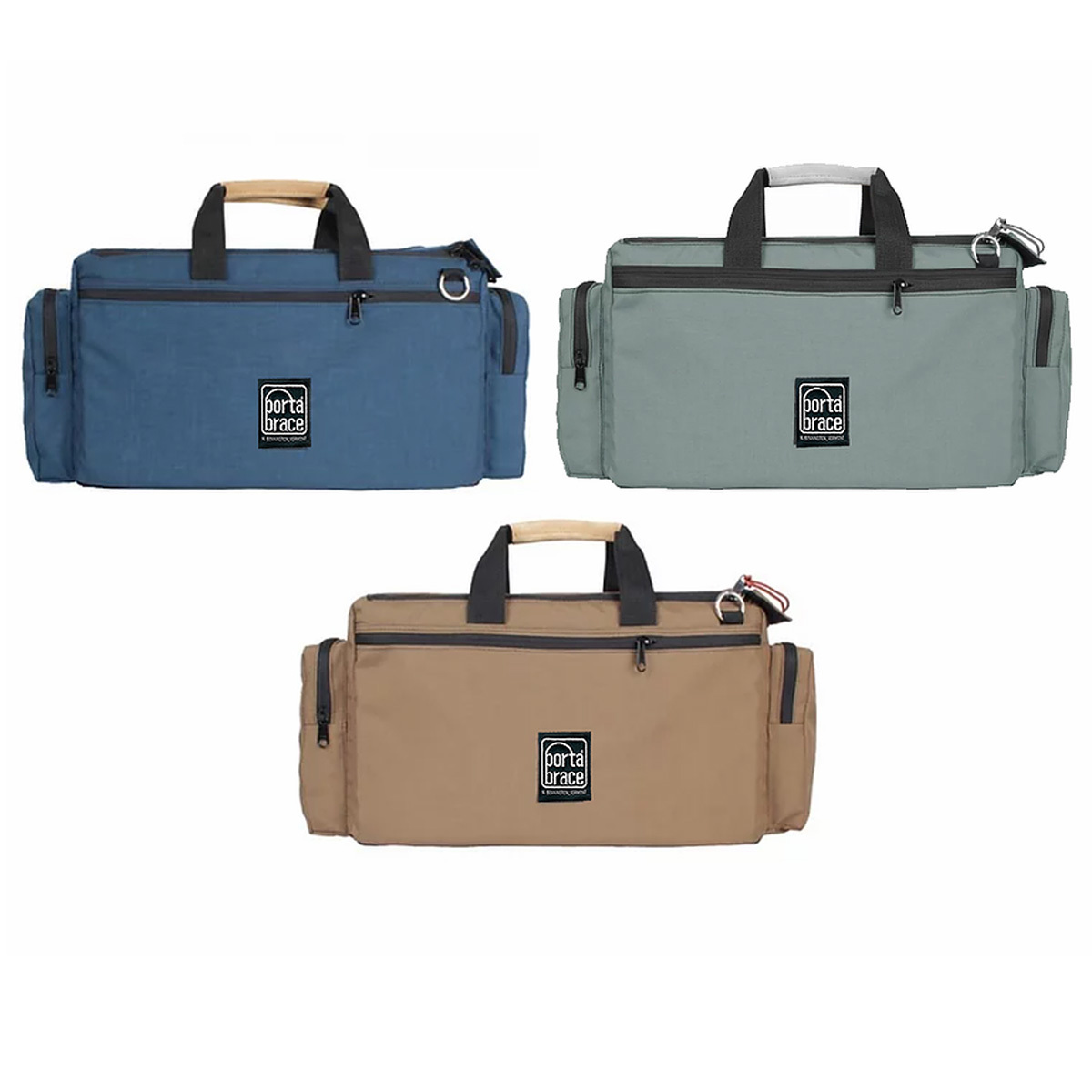 

Porta Brace Multi-Color Camera Edition 3-Cargo Case Kit, Blue/Tan/Platinum