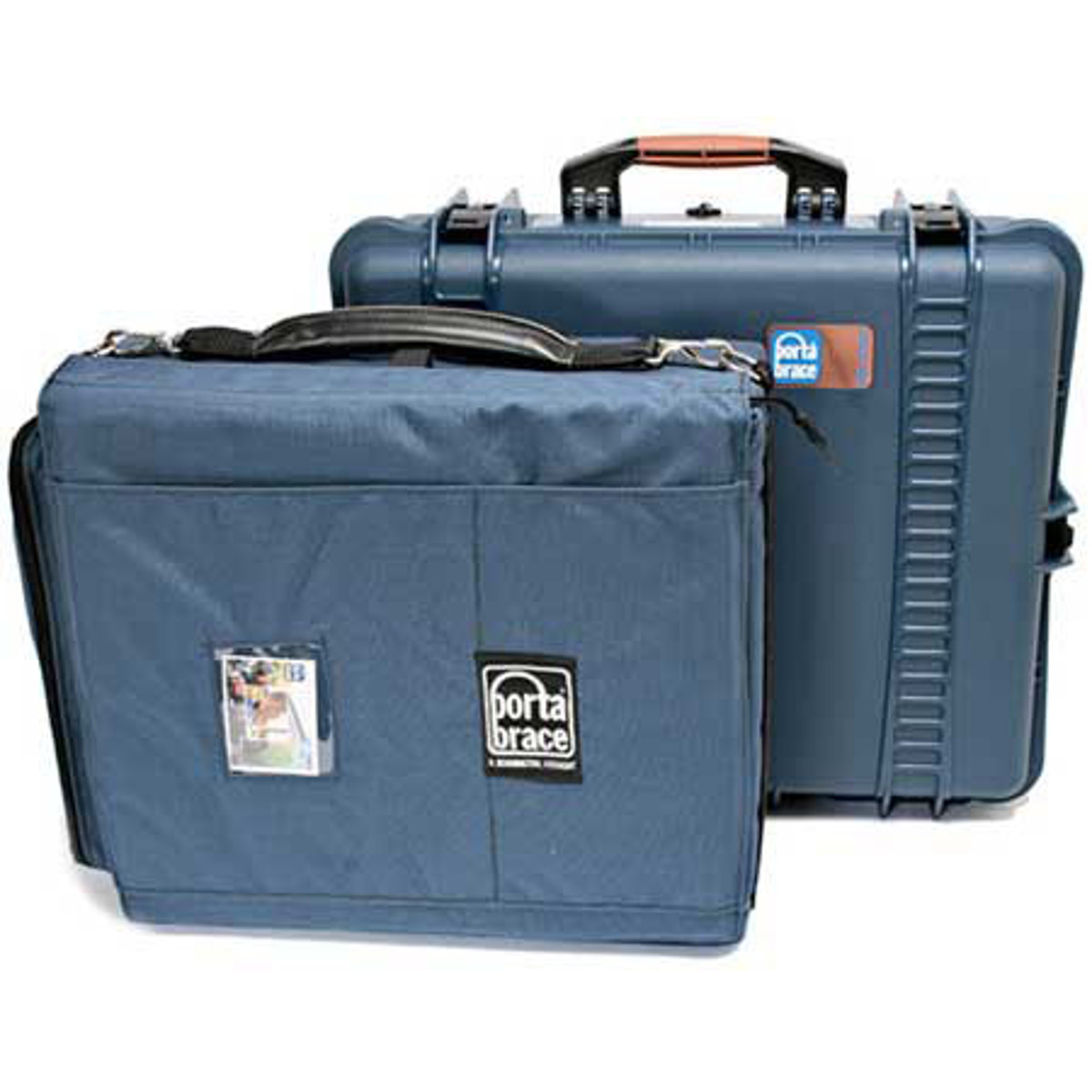 

Porta Brace 'Safeguard' L Vault Hard Case, Removable Interior Soft Case, Blue